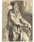 Nicolo Della Casa, Selbstbildnis des Baccio Bandinelli, Engraving