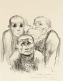 Gefangene, Musik hörend by Käthe Kollwitz, 1925, Lithograph, sold Dec 2009