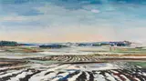 Alfred Partikel, Tauschnee in Masuren, 1938, Oil on canvas