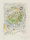 Marc Chagall, Blühender Baum II, 1977, Lithograph in colours