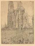 James Ensor, Die Kathedrale, 1886, Etching