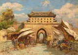 Carl Wuttke, Stadttor in Peking