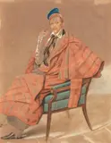 Franz Krüger, Prinz Albrecht von Preußen im Sessel