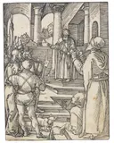 Christus vor Pilatus by Albrecht Durer, 1508, Woodcut, sold Dec 2009