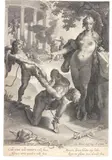 Lucas Kilian, Merkur von Venus und Amor gefesselt, 1600, Engraving