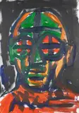 Ich in Lörsfeld by A. R. Penck, 1989, Oil on canvas, sold Oct 2009