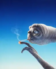 Gottfried Helnwein, E.T, 1982, Gouache