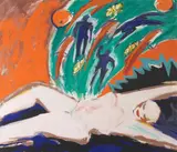 Elvira Bach, Liegender Akt