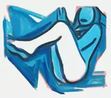 Tom Wesselmann, Blue nude # 3