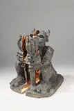 Alter Ego - Das andere Ich (Doppelskulptur) by Jörg Immendorff, 1995, Bronze, sold Oct 2009