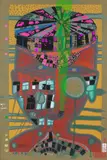 One of Five Seamen by Friedensreich Hundertwasser, 1975, Silkscreen in colours, sold Oct 2009