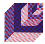 Victor Vasarely, Axo, 1989, Multiple
