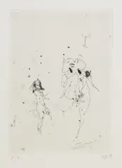 Nana Mappe by Horst Janssen, 1959, Etching, sold Oct 2009