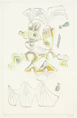 Rolf Cavael, Komposition 10.7.47, 1947, Pencil