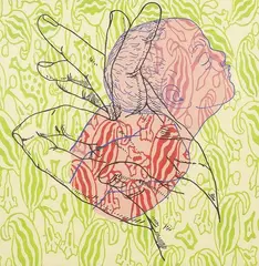 Via Lewandowsky, Ohne Titel (Diptychon), 1998, Acrylic on canvas