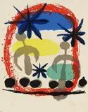 Ausstellungsplakat Constellations by Joan Miró, 1959, Lithograph in colours, sold Oct 2009