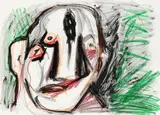 A. R. Penck, Kopf, 1970, India Ink