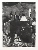 Billardspieler by Horst Janssen, 1967, Etching, sold Oct 2009