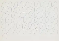 Große Bogenformen by Hanne Darboven, 1970, Pencil drawing, sold Oct 2009