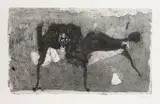 Horst Janssen, Böser Hund, 1959, Etching