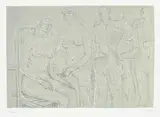 Henry Moore, Group of Figures, 1974, Lithograph in colours