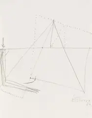 Gerhard Hoehme, Ohne Titel, 1964, Pencil drawing