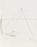 Gerhard Hoehme, Ohne Titel, 1964, Pencil drawing