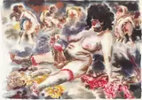 Erotische Szene by George Grosz, 1934, Watercolor, sold Oct 2009