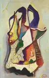 Muscheln II by Karl Hofer, 1954, Oil on canvas, sold Oct 2009