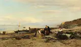Eugen Dücker, Ostseestrand, Oil on canvas
