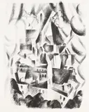 Robert Delaunay, La Fenêtre sur la Ville, 1925, Lithograph