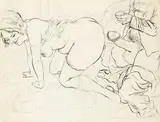 Erotische Szene by George Grosz, 1929, Pen and India ink drawing, sold Oct 2009