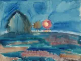 Walter Gramatté, Mondaufgang auf Hiddensee