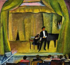 Lilja Busse, Im Konzert, 1921, Oil on canvas