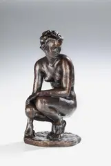 Hockende by Fritz Klimsch, 1926, Bronze, sold Oct 2009