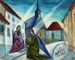 Verkündigung by Anita Rée, 1919, Oil on canvas, sold Oct 2009