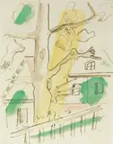 Fernand Léger, Composition à l'arbre, 1948, Pen and India ink