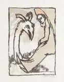 Emil Nolde, Eremit, 1926, Lithograph in colors