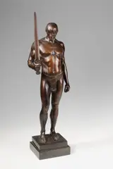 Adolf Brütt, Statuette Schwertmann, 1912, Bronze