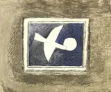 Georges Braque, Astre et oiseau II, 1958, Lithograph in colors