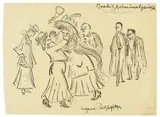 Heinrich Zille, Moabit, Kriminalgericht. Im Corridor (Eigene Rechtspflege)