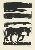 Emil Nolde, Pferd, 1910, Woodcut