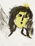 Marc Chagall, Der Engel, 1956, Lithograph in colors
