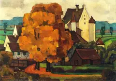 Heinrich Eberhard, Herbstlandschaft, 1920, Oil on canvas