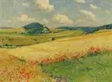 Fritz von Wille, Mohnblüte in der Eifel bei Burg Kerpen