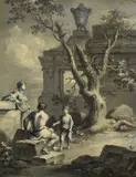 Franz de Paula Ferg, Bukolische Szene, Oil