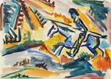 Emil von Gerliczy, Don Quichote, 1920, Watercolor