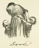 Brot! by Käthe Kollwitz, 1924, Chalk lithograph, sold Oct 2009