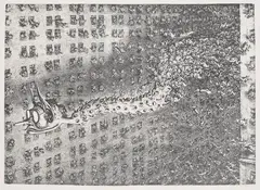 Andreas Paul Weber, Das Gerücht I, 1969, Lithograph