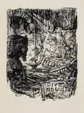 Alfred Kubin, 2 Blätter: Sphinx